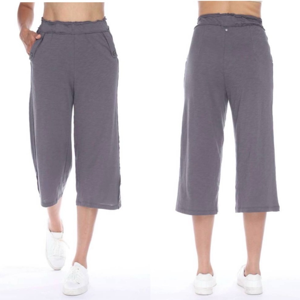 NWT NEON BUDDHA Bolivia Capri in Gunmetal Gray S